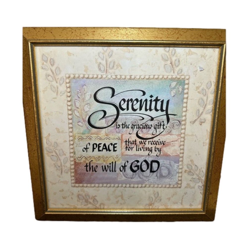 Vintage Home Interiors Serenity Framed Picture